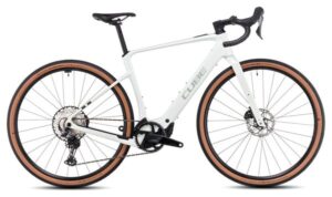 Vélo de Gravel Électrique Cube Nuroad Hybrid C:62 Race 400X Shimano GRX 12V 400 Wh 700 mm Gris Vert Desertstone 2025