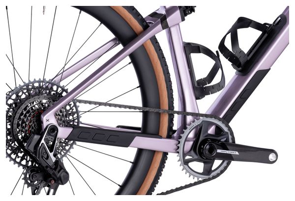 Vélo de Gravel BMC URS 01 LT One Sram Force eTap AXS / GX Eagle AXS 12V 700 mm Violet Pearl 2024 – Image 6