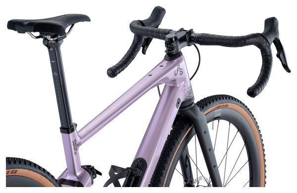 Vélo de Gravel BMC URS 01 LT One Sram Force eTap AXS / GX Eagle AXS 12V 700 mm Violet Pearl 2024 – Image 7