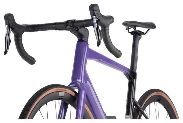 Vélo de Route BMC Roadmachine 01 X One Sram Force XPLR eTap AXS 12V 700 mm Violet Noir – Image 9