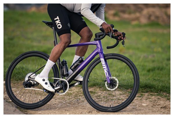 Vélo de Route BMC Roadmachine 01 X One Sram Force XPLR eTap AXS 12V 700 mm Violet Noir – Image 10