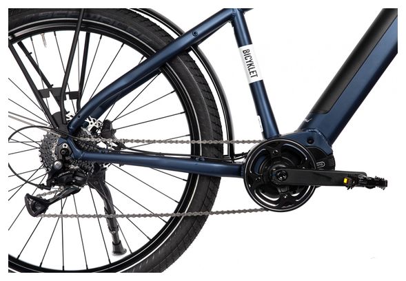 Vélo de Ville Électrique Bicyklet Raymond Shimano Acera 9V 504 Wh 27.5'' Bleu Matt Night – Image 2