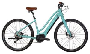 Vélo Fitness Électrique Bicyklet Béatrice Shimano Altus 9V 500 Wh 700 mm Bleu