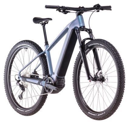 VTT Électrique Semi-Rigide Cube Reaction Hybrid Pro 600 Shimano Deore/Deore XT 12V 600 Wh 29'' Bleu Vert Smaragd 2025 – Image 2