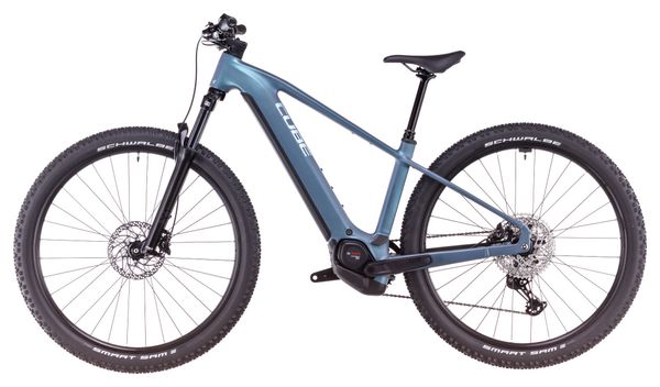 VTT Électrique Semi-Rigide Cube Reaction Hybrid Pro 600 Shimano Deore/Deore XT 12V 600 Wh 29'' Bleu Vert Smaragd 2025 – Image 4