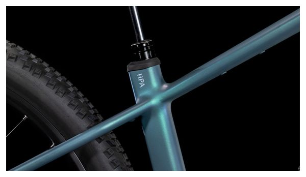 VTT Électrique Semi-Rigide Cube Reaction Hybrid Pro 600 Shimano Deore/Deore XT 12V 600 Wh 29'' Bleu Vert Smaragd 2025 – Image 9