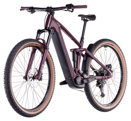 VTT Électrique Tout-Suspendu Cube Stereo Hybrid One22 Pro 800 Shimano Cues 10V 800 Wh 29'' Rouge Amarone 2025 – Image 3