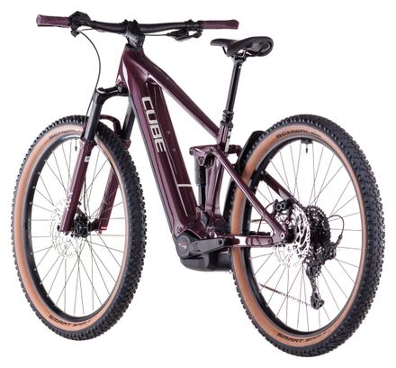 VTT Électrique Tout-Suspendu Cube Stereo Hybrid One22 Pro 800 Shimano Cues 10V 800 Wh 29'' Rouge Amarone 2025 – Image 5