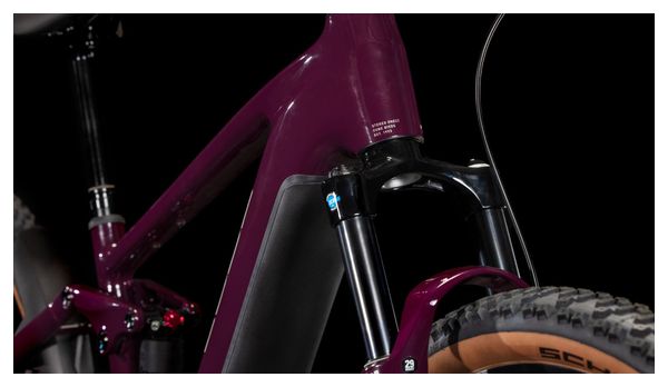 VTT Électrique Tout-Suspendu Cube Stereo Hybrid One22 Pro 800 Shimano Cues 10V 800 Wh 29'' Rouge Amarone 2025 – Image 8