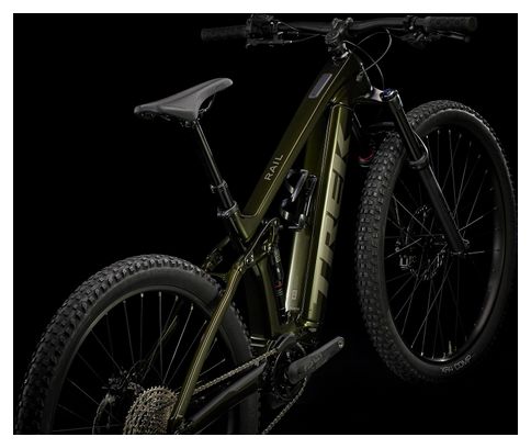 VTT Électrique Tout-Suspendu Trek Rail 9.5 Shimano Deore 12V 750 Wh 29'' Vert Olive Gén 4 – Image 3