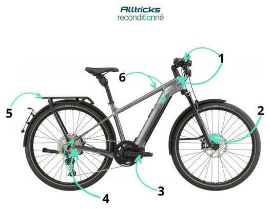 Vélo de Ville Electrique Cannondale Tesoro Neo X Speed Shimano Deore 12V 700 mm Grey - Produit Reconditionné – Image 5