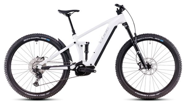 VTT Électrique Tout-Suspendu Cube Stereo Hybrid One44 EXC 800 Shimano Deore XT 12V 800 Wh 29'' Blanc Marble 2025