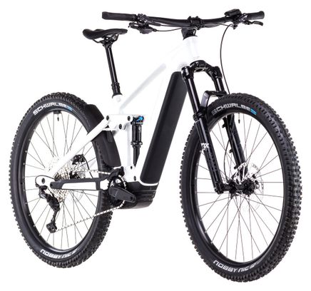 VTT Électrique Tout-Suspendu Cube Stereo Hybrid One44 EXC 800 Shimano Deore XT 12V 800 Wh 29'' Blanc Marble 2025 – Image 2