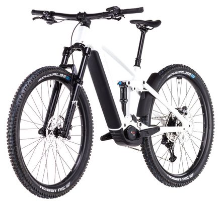 VTT Électrique Tout-Suspendu Cube Stereo Hybrid One44 EXC 800 Shimano Deore XT 12V 800 Wh 29'' Blanc Marble 2025 – Image 3