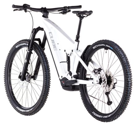 VTT Électrique Tout-Suspendu Cube Stereo Hybrid One44 EXC 800 Shimano Deore XT 12V 800 Wh 29'' Blanc Marble 2025 – Image 5
