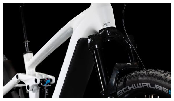 VTT Électrique Tout-Suspendu Cube Stereo Hybrid One44 EXC 800 Shimano Deore XT 12V 800 Wh 29'' Blanc Marble 2025 – Image 8