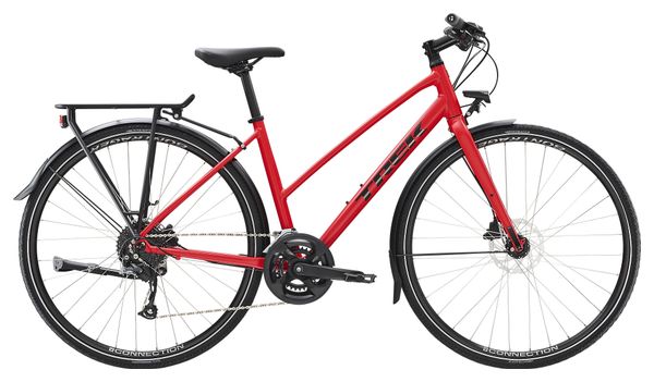 Vélo de Ville Trek FX 2 Disc Equipped Stagger Shimano Acera/Altus 9V 700 mm Rouge 2023