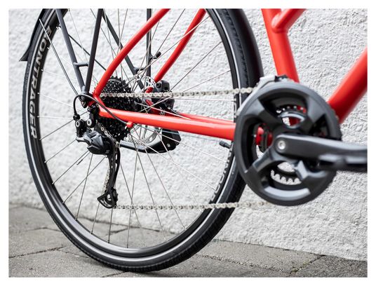 Vélo de Ville Trek FX 2 Disc Equipped Stagger Shimano Acera/Altus 9V 700 mm Rouge 2023 – Image 4