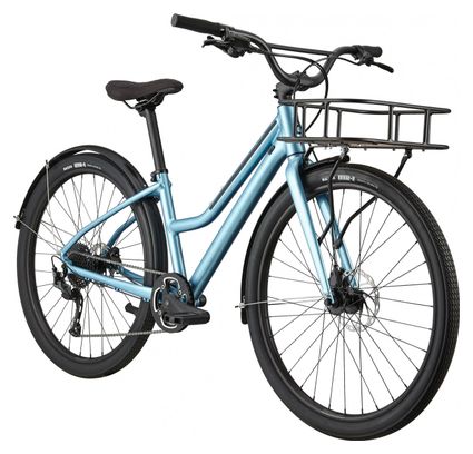 Vélo de Ville Fitness Cannondale Treadwell EQ Remixted Shimano Altus 9V 650b Bleu Alpine – Image 2