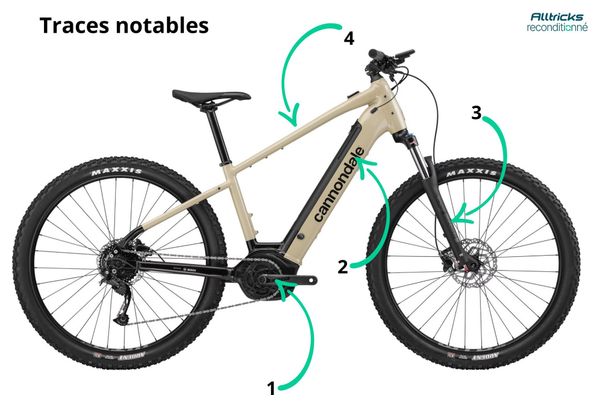 Produit Reconditionné - VTT Électrique Semi-Rigide Cannondale Trail Neo 4 Shimano Alivio 9V 500 Wh 29'' Beige – Image 6