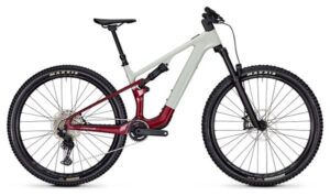 VTT Électrique Tout-Suspendu Focus VAM² SL 8.7 Shimano Deore 12V 430Wh 29'' Gris Rouge 2025