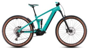 VTT Électrique Tout-Suspendu Cube Stereo Hybrid One44 EX 800 Shimano Deore/Deore XT 12V 800 Wh 29'' Bleu Scuba 2025