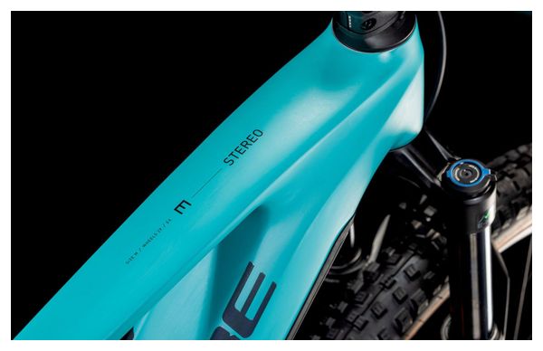 VTT Électrique Tout-Suspendu Cube Stereo Hybrid One44 EX 800 Shimano Deore/Deore XT 12V 800 Wh 29'' Bleu Scuba 2025 – Image 7