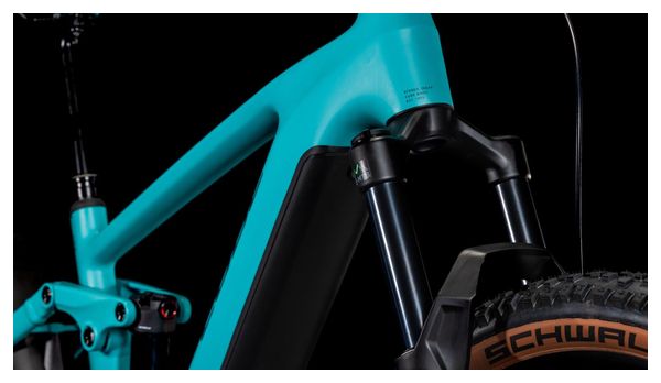 VTT Électrique Tout-Suspendu Cube Stereo Hybrid One44 EX 800 Shimano Deore/Deore XT 12V 800 Wh 29'' Bleu Scuba 2025 – Image 8