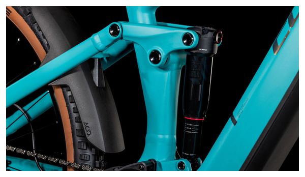 VTT Électrique Tout-Suspendu Cube Stereo Hybrid One44 EX 800 Shimano Deore/Deore XT 12V 800 Wh 29'' Bleu Scuba 2025 – Image 9