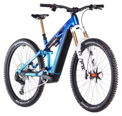VTT Électrique Tout-Suspendu Cube Stereo Hybrid One44 HPC AT 800 Sram X0 Eagle AXS 12V 800 Wh 27.5'' Bleu Actionteam 2025 – Image 2