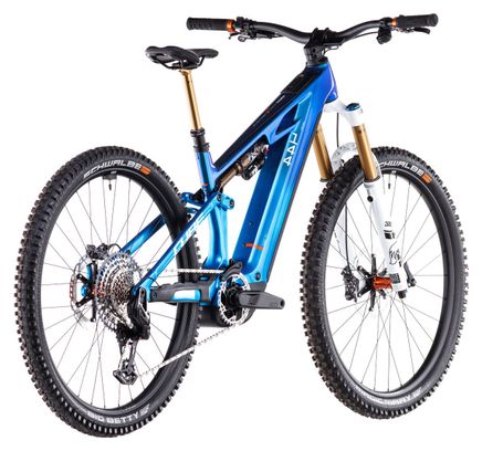 VTT Électrique Tout-Suspendu Cube Stereo Hybrid One44 HPC AT 800 Sram X0 Eagle AXS 12V 800 Wh 27.5'' Bleu Actionteam 2025 – Image 6