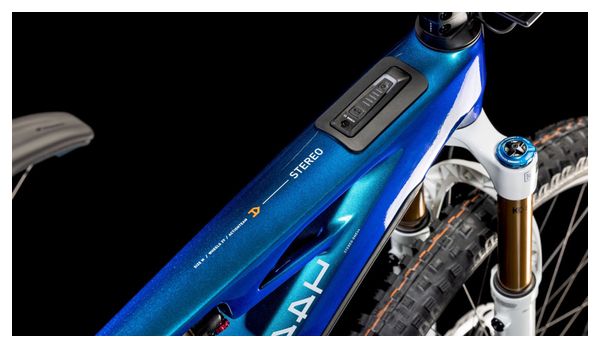 VTT Électrique Tout-Suspendu Cube Stereo Hybrid One44 HPC AT 800 Sram X0 Eagle AXS 12V 800 Wh 27.5'' Bleu Actionteam 2025 – Image 7