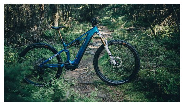 VTT Électrique Tout-Suspendu Cube Stereo Hybrid One44 HPC AT 800 Sram X0 Eagle AXS 12V 800 Wh 27.5'' Bleu Actionteam 2025 – Image 10