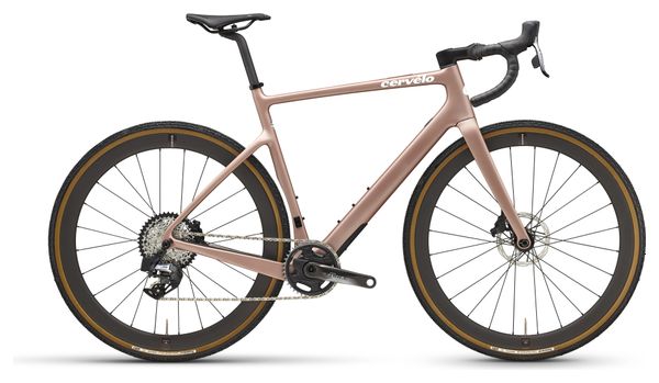 Gravel Bike Cervélo Áspero-5 Sram Force XPLR eTap AXS 12V 700 mm Rose 2024