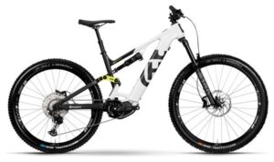 VTT Electrique Tout-Suspendu Husqvarna Mountain Cross MC3 Shimano Deore 12V 630 Wh 29/27.5'' Blanc