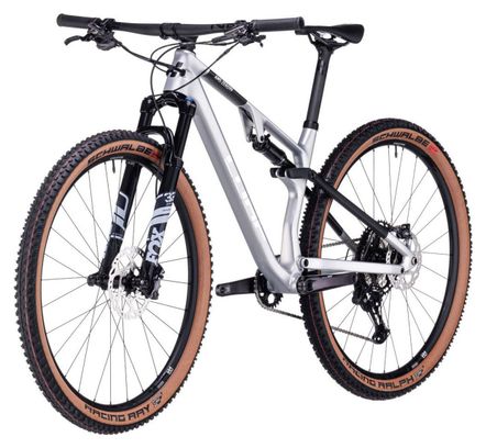 VTT Tout-Suspendu Cube AMS Zero99 C:68X Race 29 Shimano XT 12V 29'' Argent – Image 3