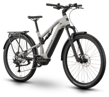 VTC Electrique Tout-suspendu Raymon CrossRay Shimano Essa 8V 720Wh 29'' Gris – Image 2