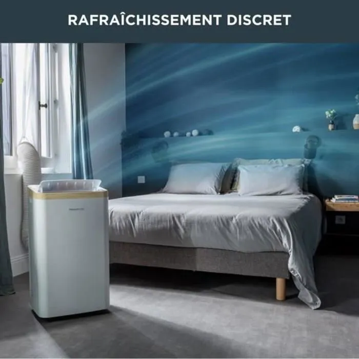 ROWENTA Turbo Eco Sense+ Climatiseur portable, Performance énergétique, Refroidissement puissant, Compact, Fonction éco, AU5620F0 – Image 3