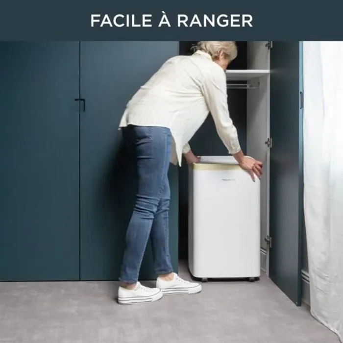 ROWENTA Turbo Eco Sense+ Climatiseur portable, Performance énergétique, Refroidissement puissant, Compact, Fonction éco, AU5620F0 – Image 2