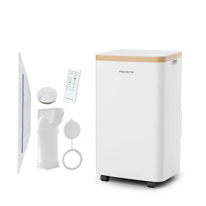 ROWENTA Turbo Eco Sense+ Climatiseur portable, Performance énergétique, Refroidissement puissant, Compact, Fonction éco, AU5620F0